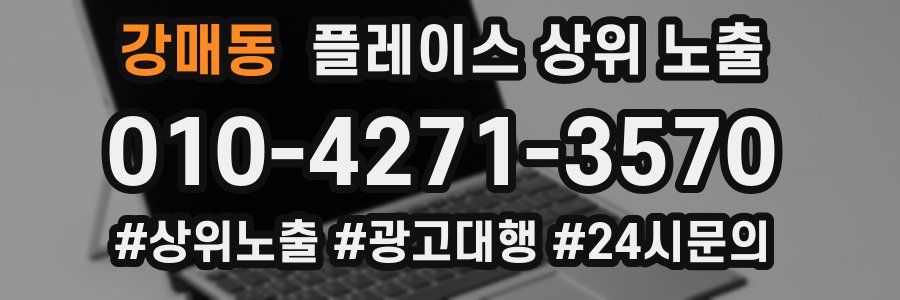 강매동 플레이스 상위 노출