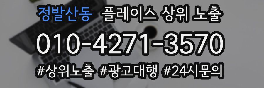 정발산동 플레이스 상위 노출