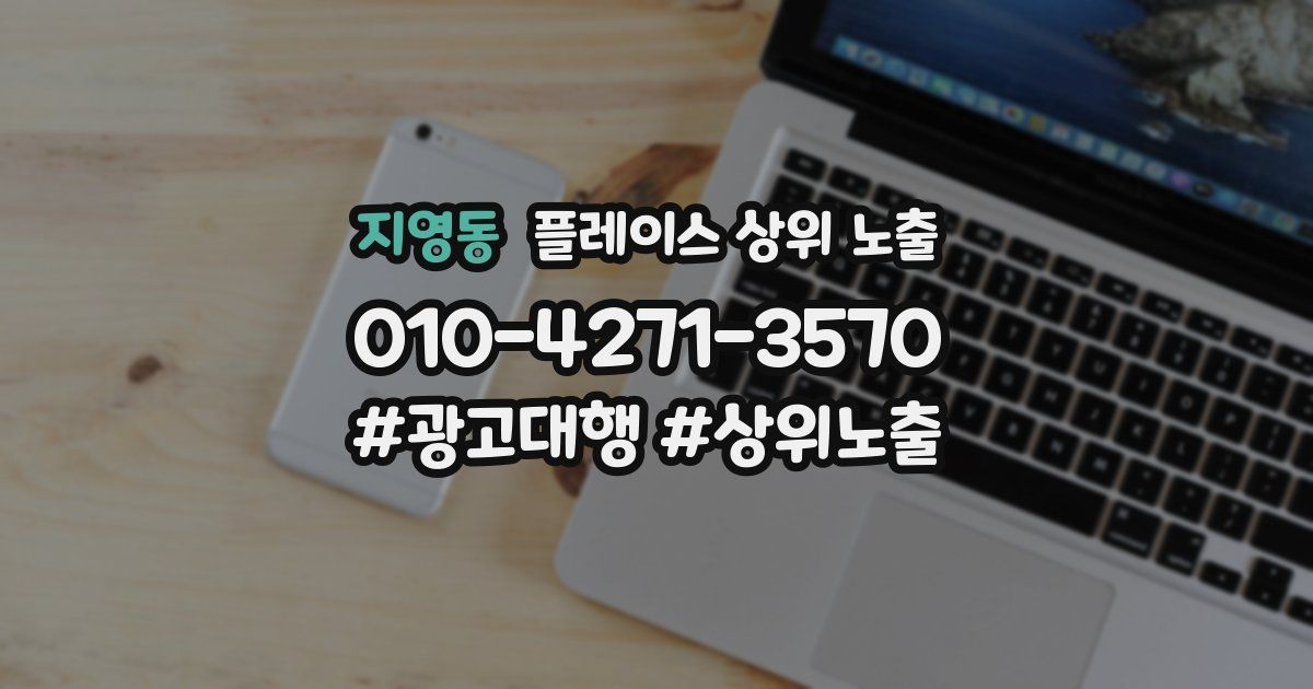 지영동 플레이스 상위 노출