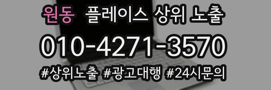 원동 플레이스 상위 노출