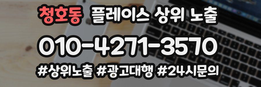 청호동 플레이스 상위 노출