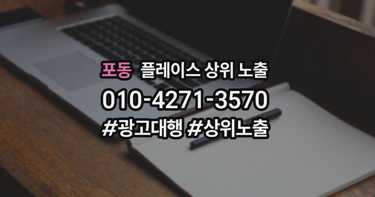 포동 플레이스 상위 노출