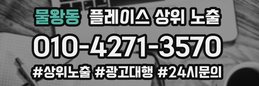 물왕동 플레이스 상위 노출