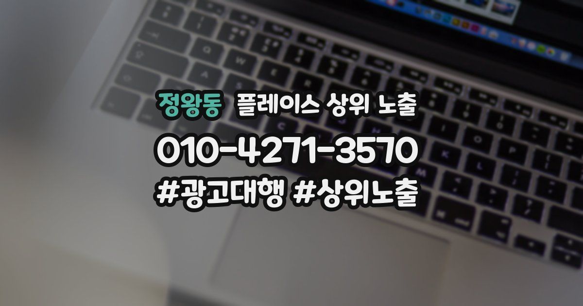 정왕동 플레이스 상위 노출