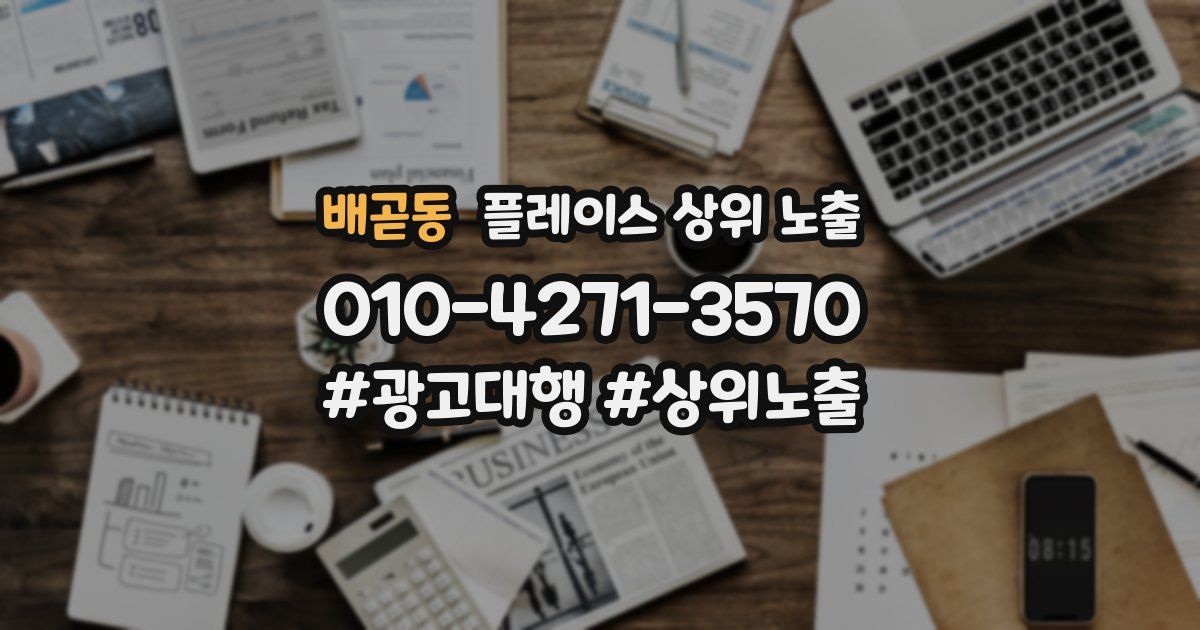 배곧동 플레이스 상위 노출