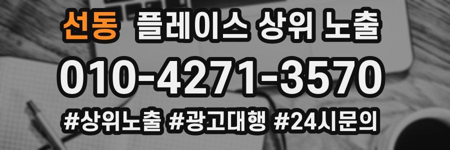 선동 플레이스 상위 노출