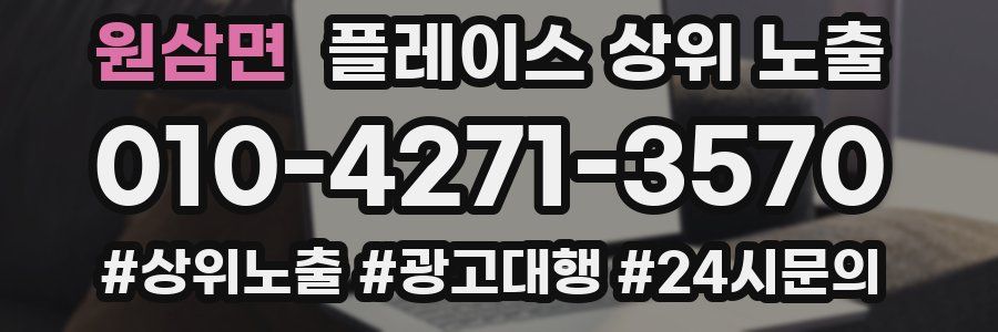 원삼면 플레이스 상위 노출