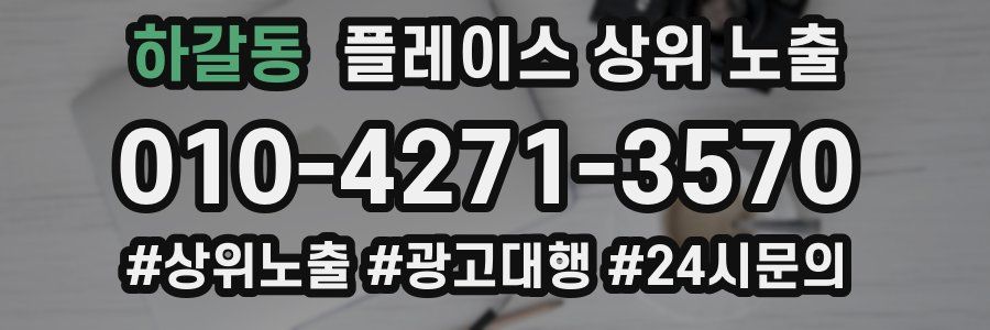 하갈동 플레이스 상위 노출