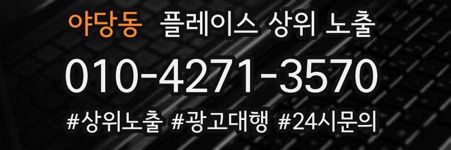 야당동 플레이스 상위 노출