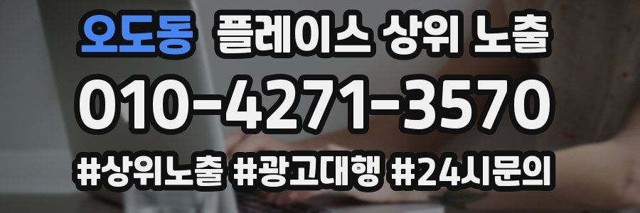 오도동 플레이스 상위 노출