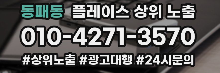 동패동 플레이스 상위 노출