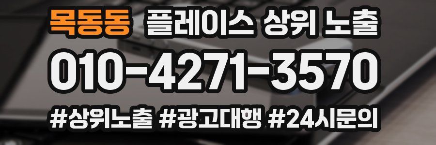 목동동 플레이스 상위 노출