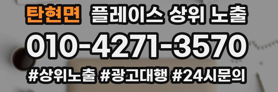 탄현면 플레이스 상위 노출