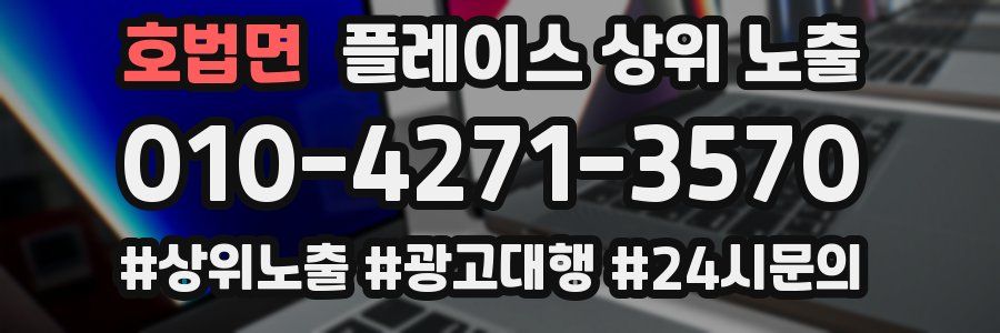 호법면 플레이스 상위 노출
