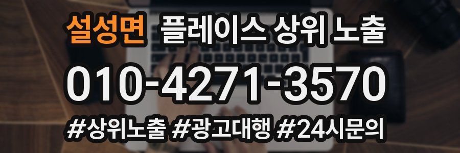 설성면 플레이스 상위 노출