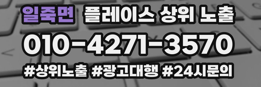 일죽면 플레이스 상위 노출