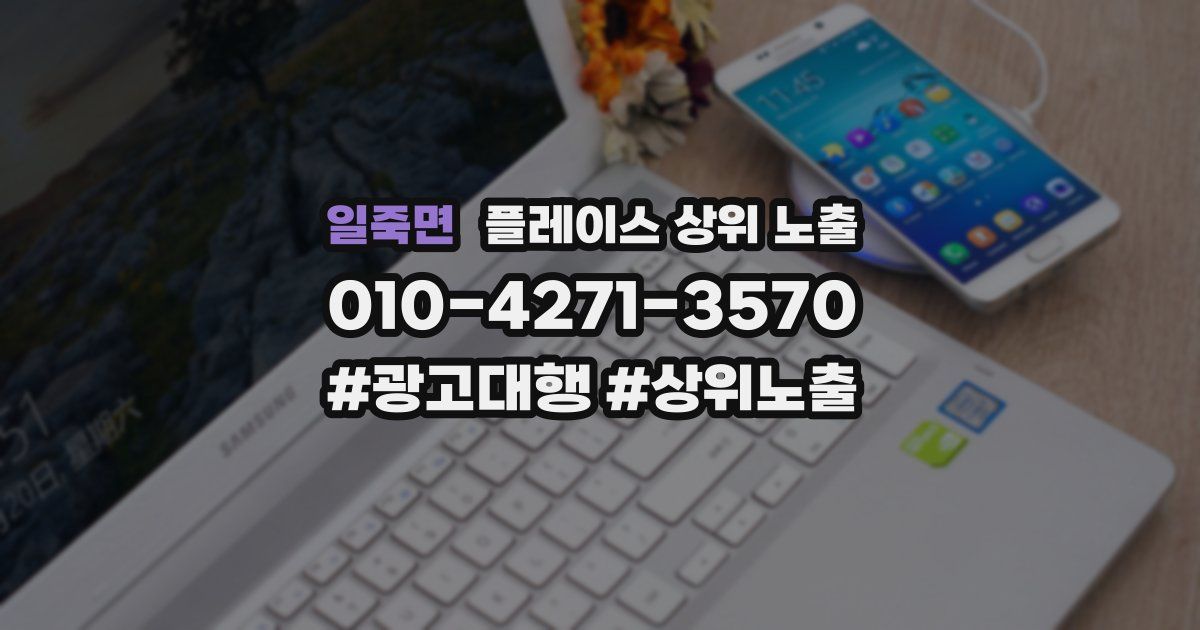 일죽면 플레이스 상위 노출