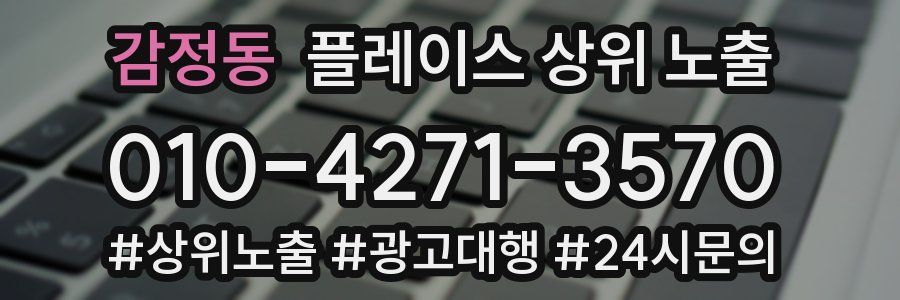 감정동 플레이스 상위 노출