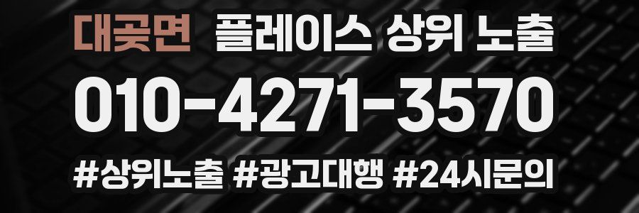 대곶면 플레이스 상위 노출