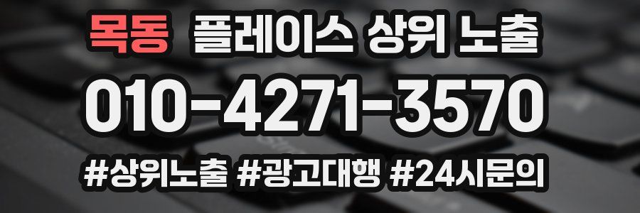 목동 플레이스 상위 노출