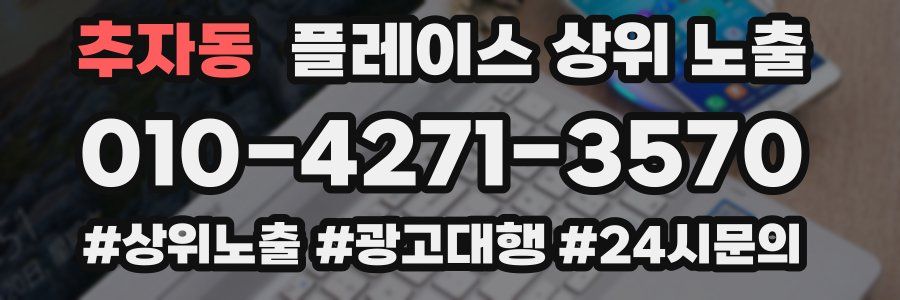 추자동 플레이스 상위 노출