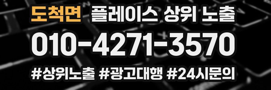 도척면 플레이스 상위 노출
