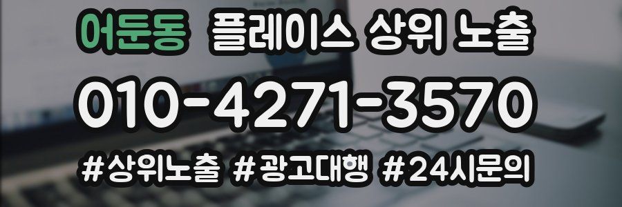 어둔동 플레이스 상위 노출