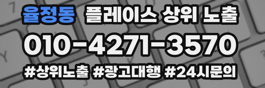율정동 플레이스 상위 노출