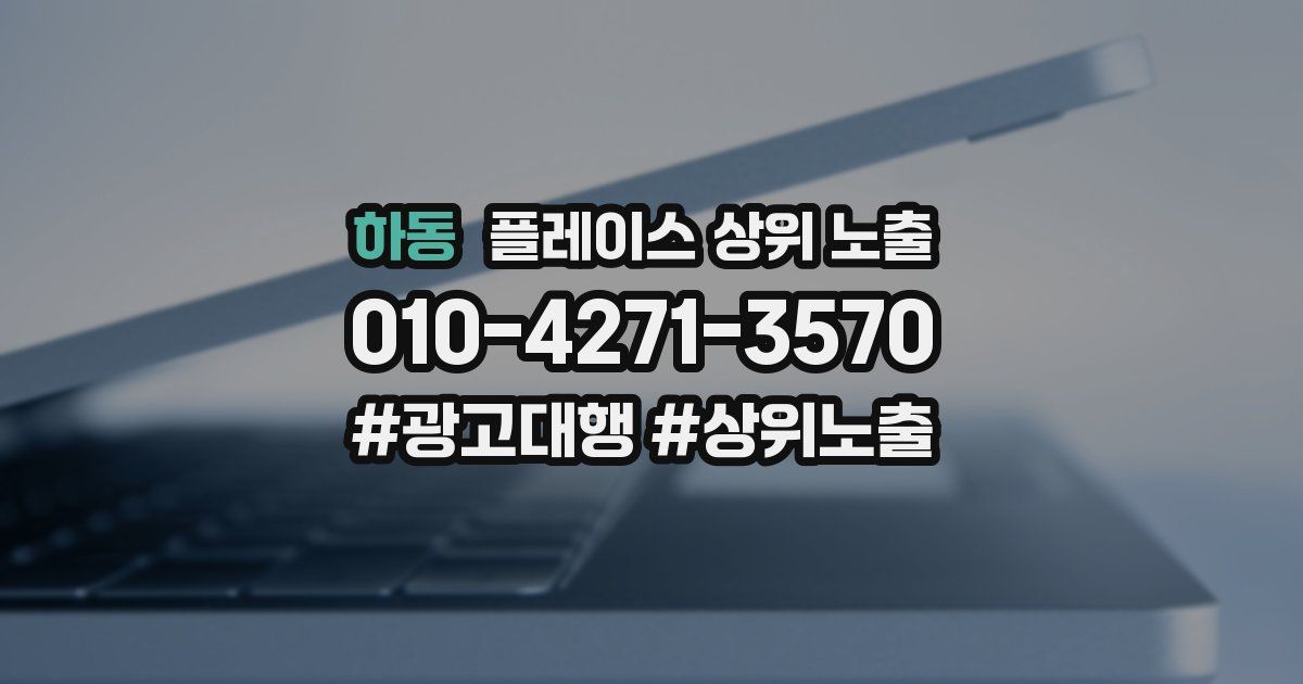 하동 플레이스 상위 노출