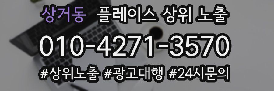 상거동 플레이스 상위 노출