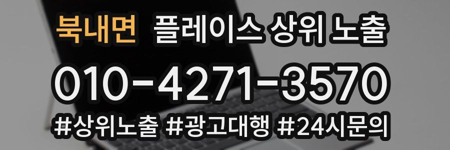 북내면 플레이스 상위 노출