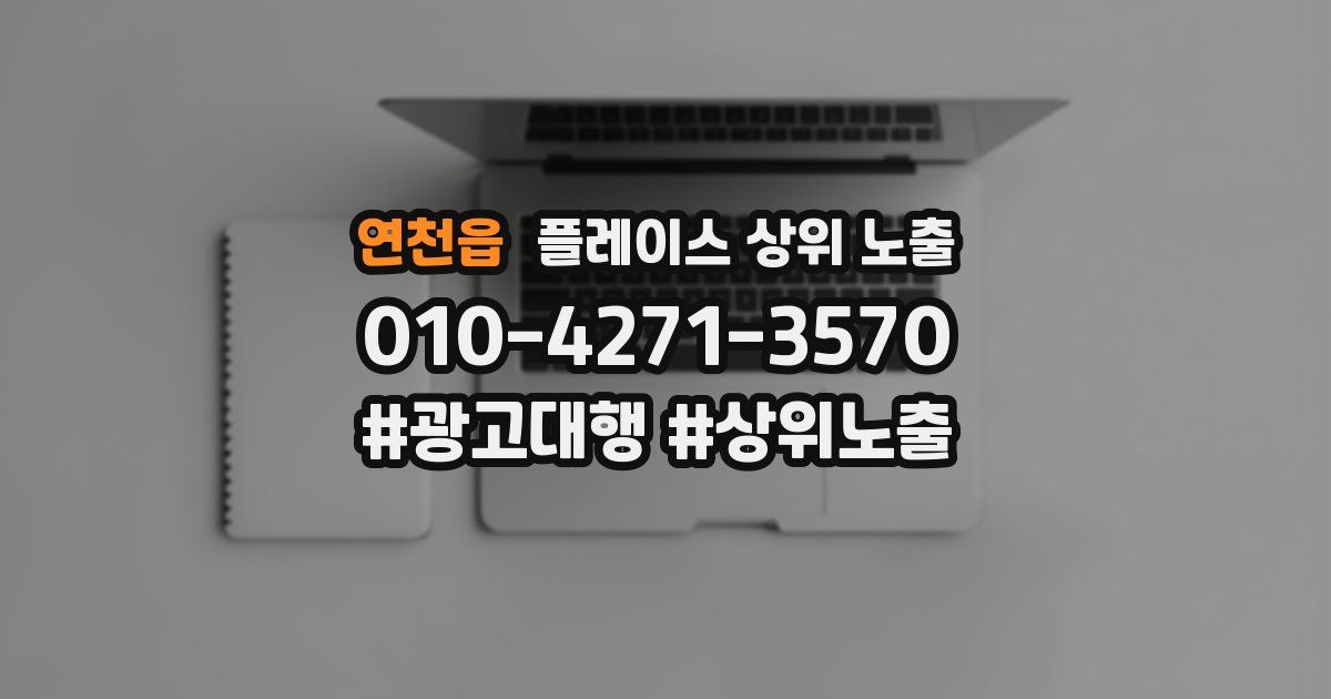 연천읍 플레이스 상위 노출