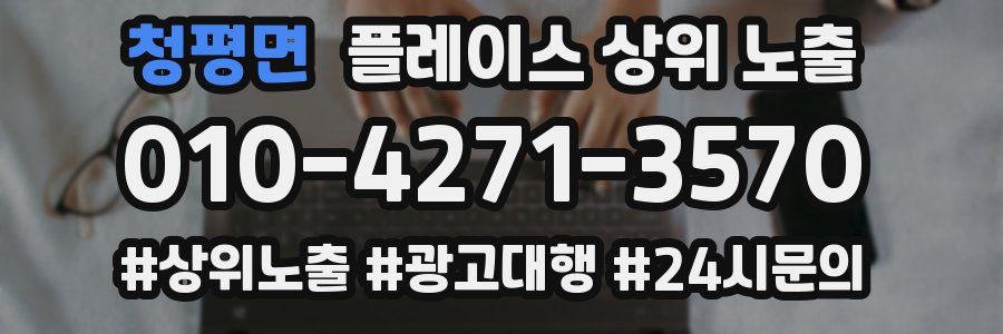 청평면 플레이스 상위 노출