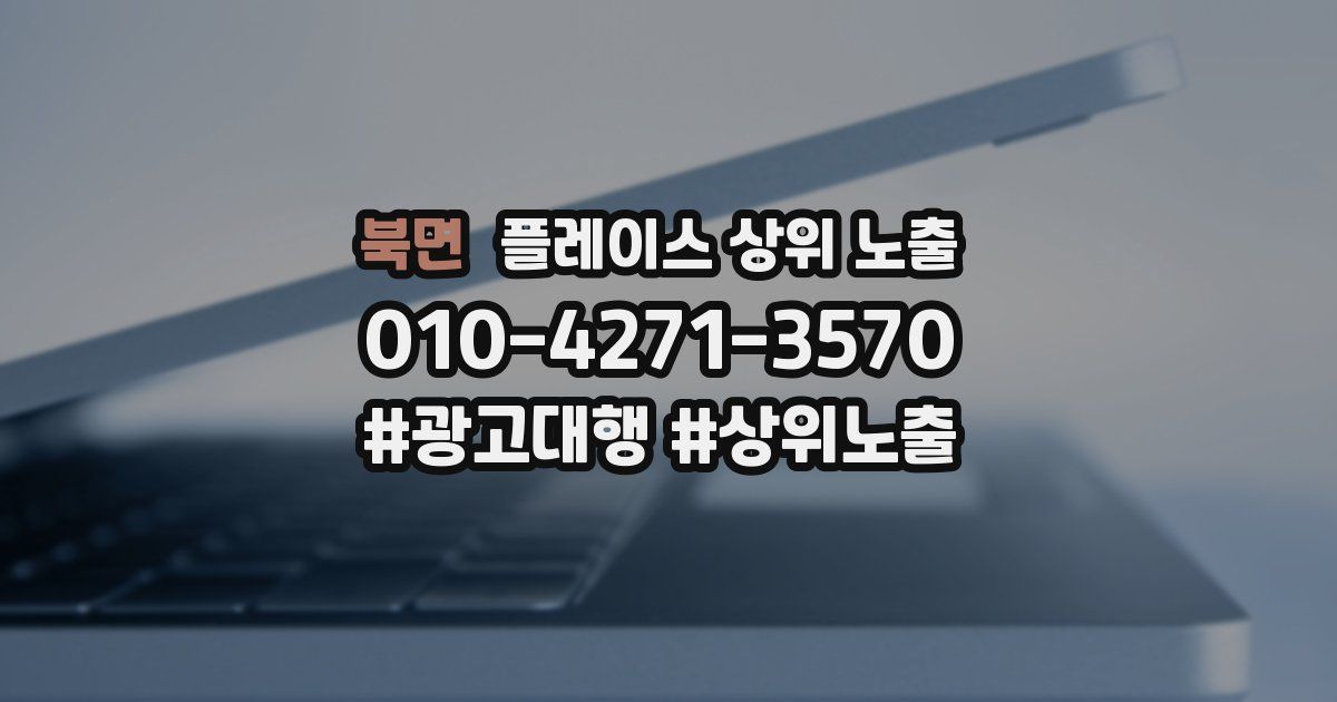 북면 플레이스 상위 노출