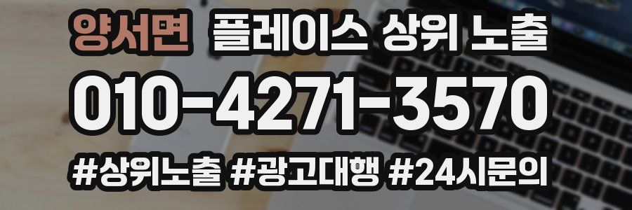 양서면 플레이스 상위 노출