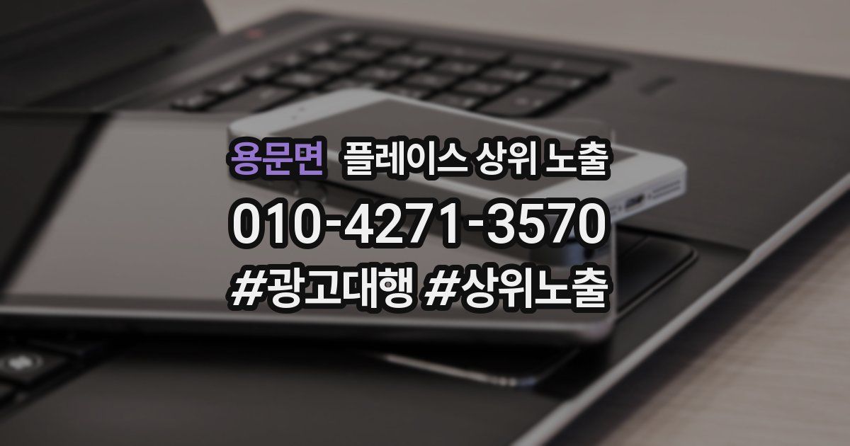 용문면 플레이스 상위 노출