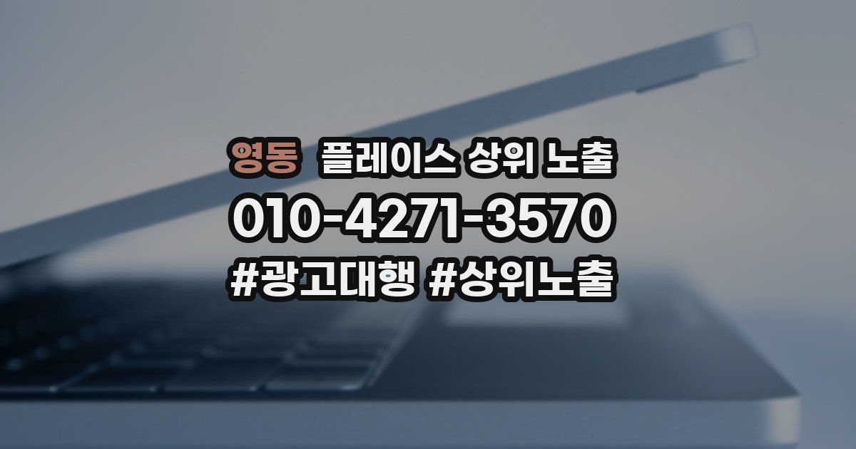영동 플레이스 상위 노출