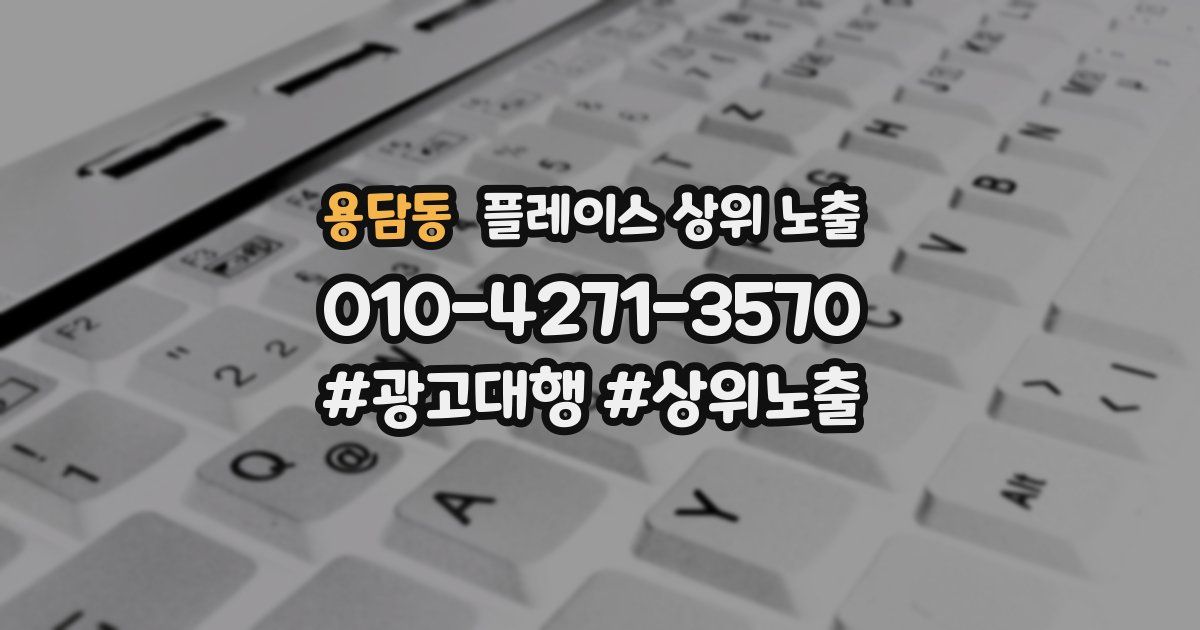 용담동 플레이스 상위 노출