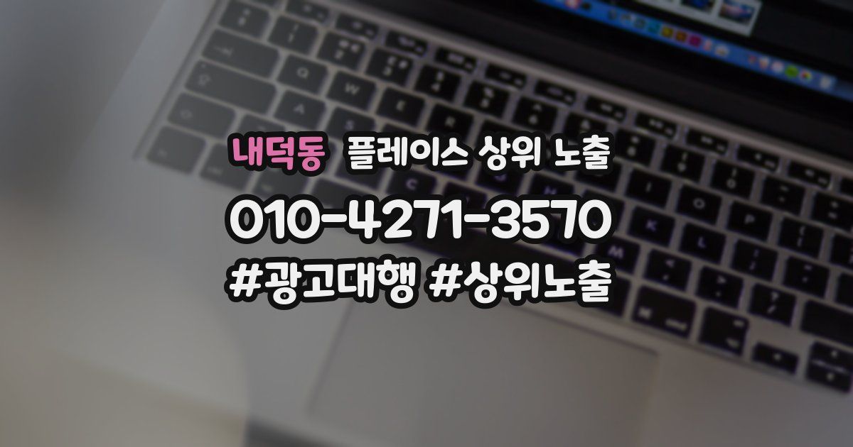 내덕동 플레이스 상위 노출