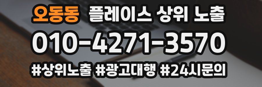 오동동 플레이스 상위 노출