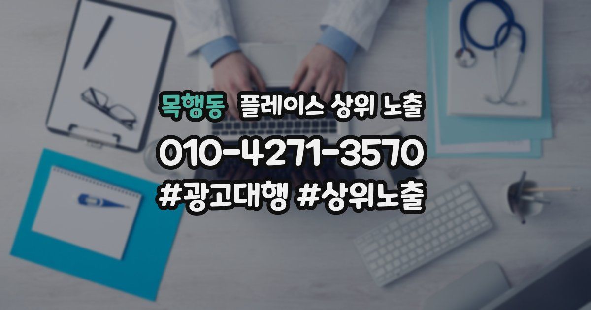 목행동 플레이스 상위 노출