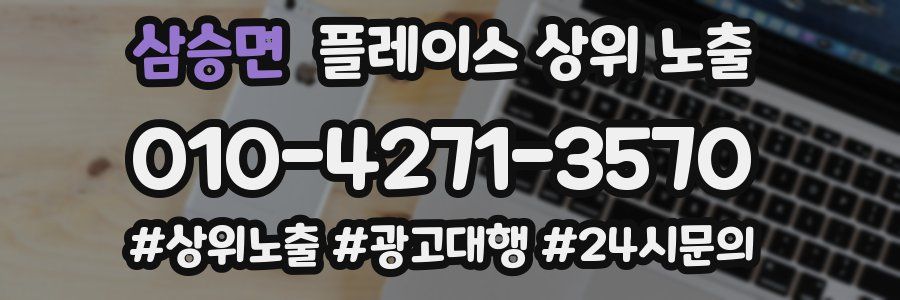 삼승면 플레이스 상위 노출
