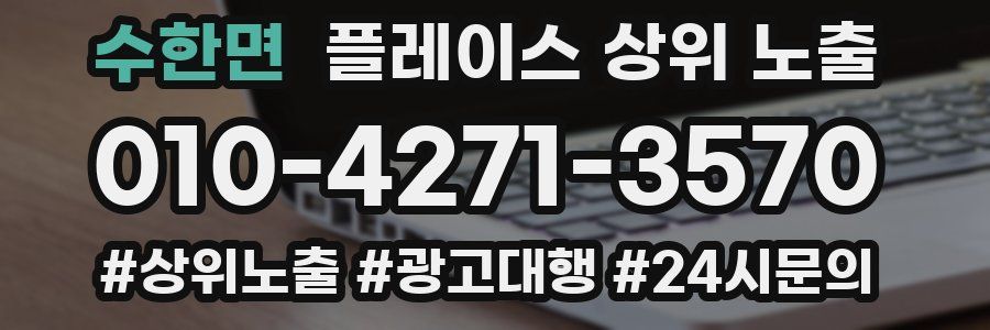 수한면 플레이스 상위 노출