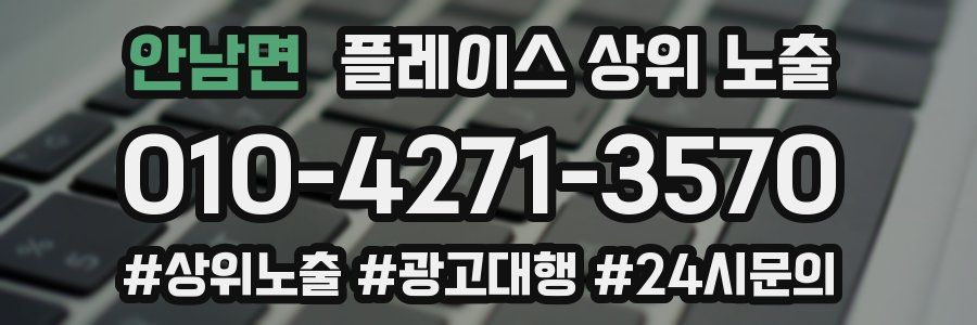 안남면 플레이스 상위 노출