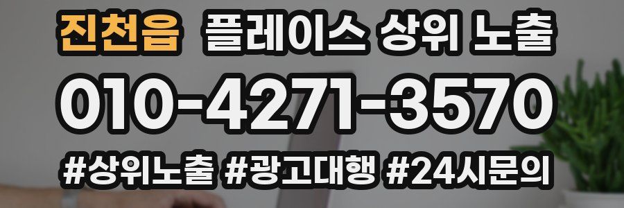 진천읍 플레이스 상위 노출