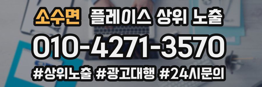 소수면 플레이스 상위 노출