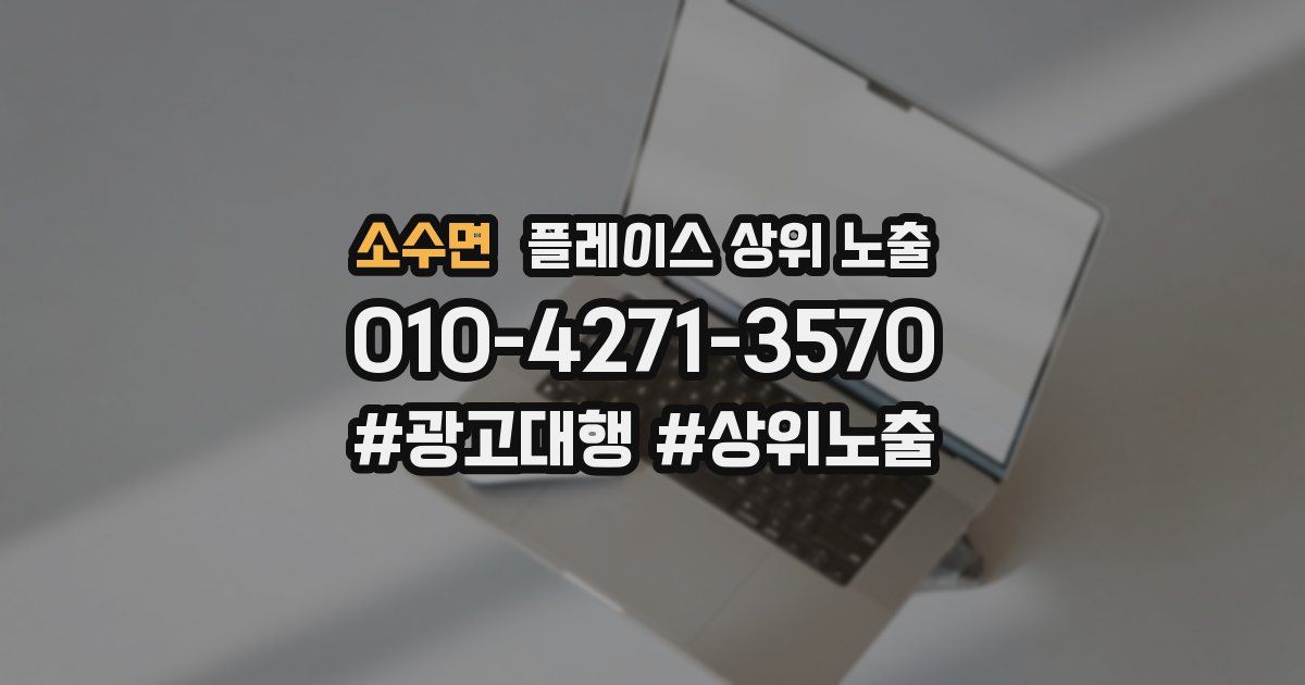 소수면 플레이스 상위 노출
