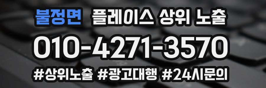 불정면 플레이스 상위 노출