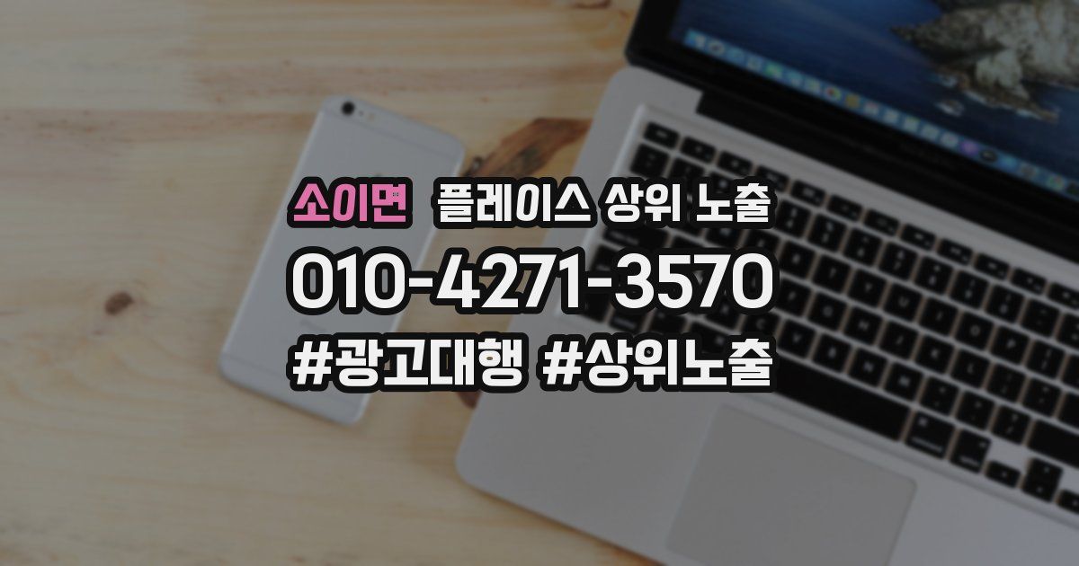 소이면 플레이스 상위 노출