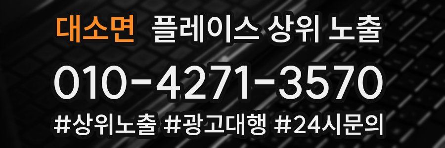 대소면 플레이스 상위 노출